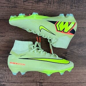 Nike Zoom Mercurial Superfly 10 Elite FG Limelight Crimson size mens 5.5/wmns 7